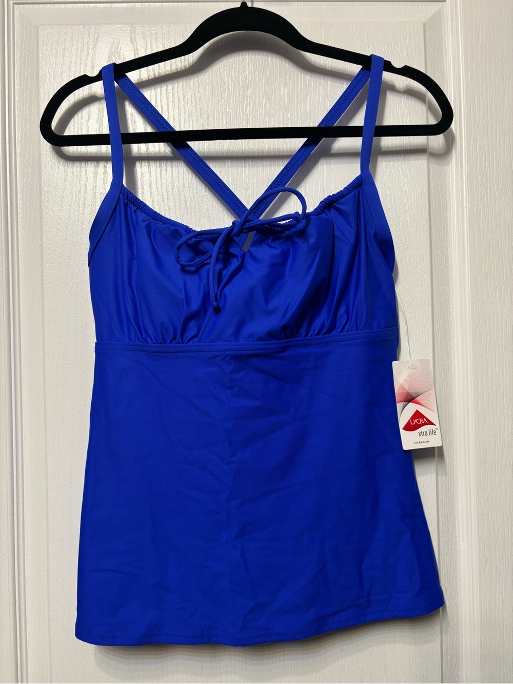 Lands' End Royal Blue Swim Top with Adjustable Straps